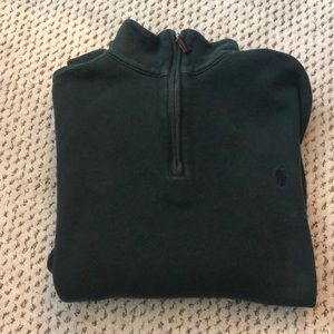 Men’s green Polo quarter zip